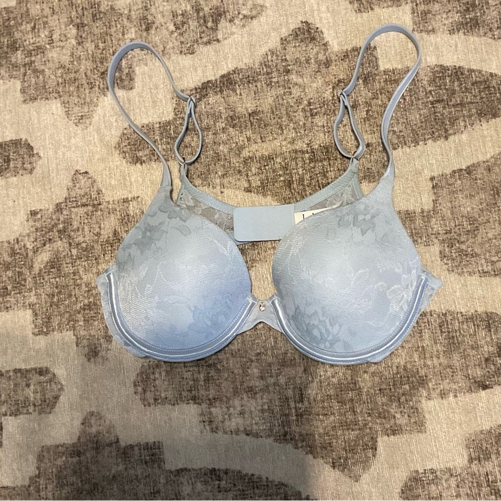 Le Mystere Blue Molded Cup Bra